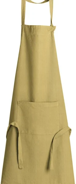 Hot WINKLER Tablier recyclé Ada coloris vert en coton - 72 x 85 cm