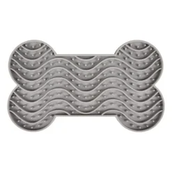 Online FLAMINGO Tapis à lécher avec ventouses coloris gris yummee - 29,8 cm