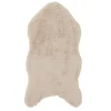 Hot KAEMINGK Tapis crème en fausse fourrure - 90 x 50 x 2 cm