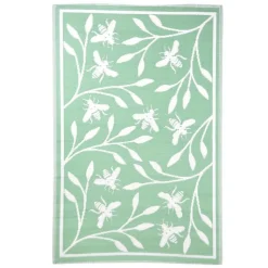 Best ESSCHERT DESIGN Tapis de jardin imprimé abeille - 182,6 x 121,3 cm
