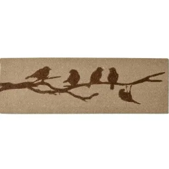 ESSCHERT DESIGN Tapis oiseaux sur branche 120x40 cm