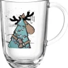 Sale LEONARDO Tasse à thé en verre transparent gravé avec motif Élan 380 ml en boite cadeau - 13,7 x 17 cm