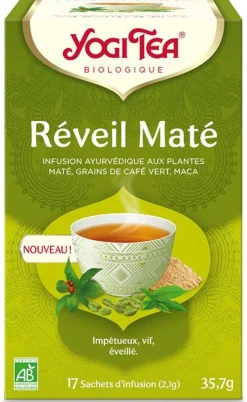 Clearance YOGI TEA Tea réveil maté bio - 17 sachets