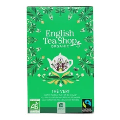 Clearance ENGLISH TEA SHOP Thé vert bio - boite de 20 sachets