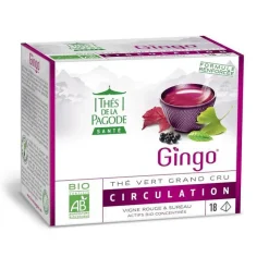 Clearance THES DE LA PAGODE Thé vert Gingo bio - 18 infusettes