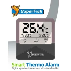 New BLUE CORAL Thermomètre numérique aquarium, avec alarme, SUPERFISH Smart Thermo Alarm