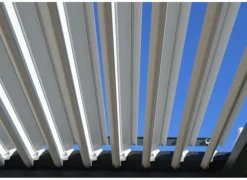 Sale OCEO Tonnelle bioclimatique ERIS aluminium gris/blanc - 4x4m