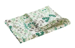 New Torchon décoratif floral coloris multicolore en coton - 130 x 170 cm