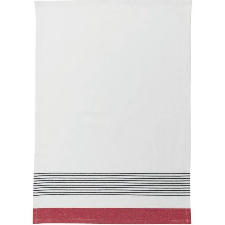 Online WINKLER Torchon recyclé Mattia coloris rouge - 50 x 70 cm