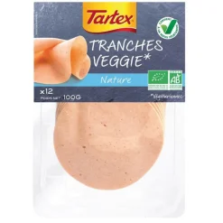 Discount EVERNAT Tranches végétariennes nature au blé bio - 100 g