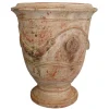 Outlet POTERIE DE LA MADELEINE Vase Anduze patine ancienne en terre cuite émaillée H 38 x Ø 43 cm