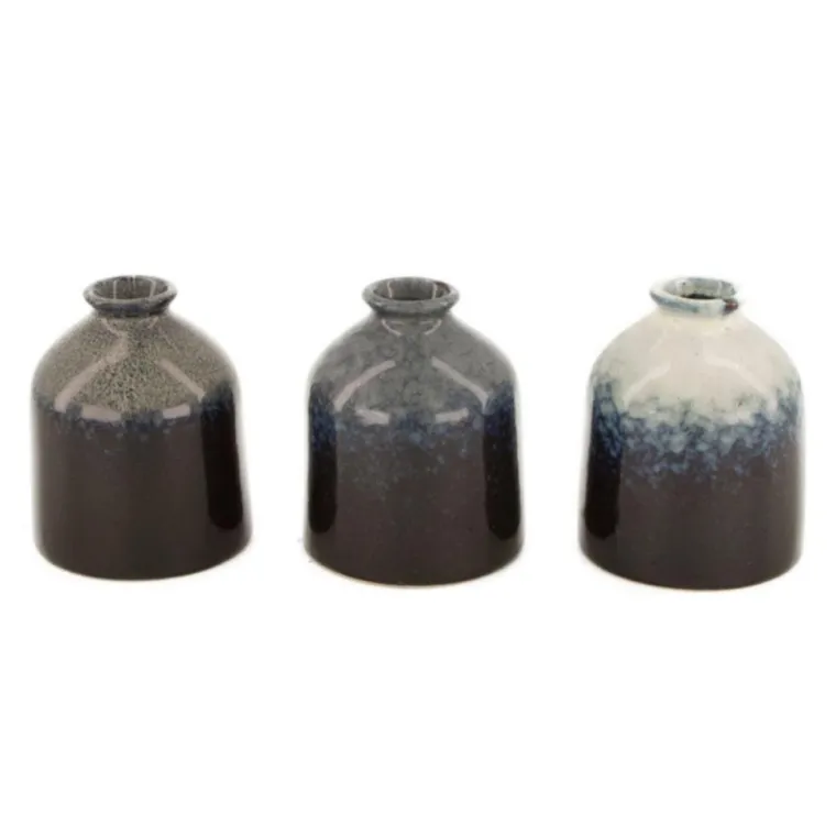 Online Vase bouteille coloris bleu en céramique - Ø 8 cm