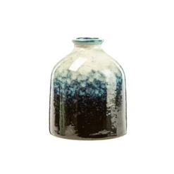 Online Vase bouteille coloris bleu en céramique - Ø 8 cm