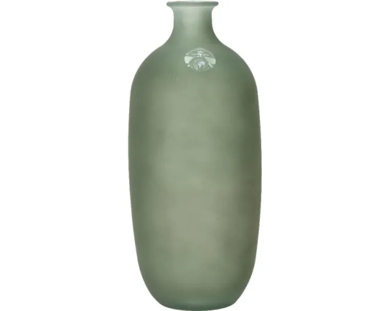 Online KAEMINGK Vase coloris vert en verre recyclé - Ø 13 cm