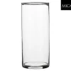 Best EDELMAN Vase cylindre en verre transparent Carly - Ø 9 x H 19 cm