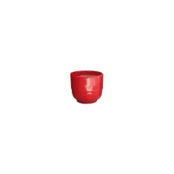 Discount LES POTERIES D'ALBI Vase Rebord coquelicot H 19 x Ø 21 cm