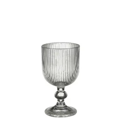 New EDELMAN Verre à vin à pied en verre cannelé Merlot - Ø 14,5 x H 8 cm