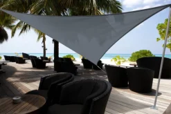 Best MOREL Voile triangulaire en toile gris ardoise Jardiline Austral - 3,6 m