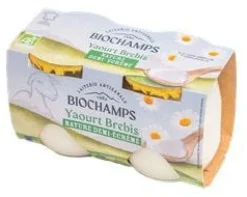 New BIOCHAMPS Yaourt brebis bio nature ½ écrémé - 2 x 125 g