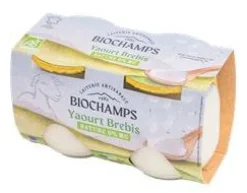 Sale BIOCHAMPS Yaourt brebis bio nature 0% - 2 x 125 g
