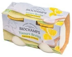 Online BIOCHAMPS Yaourt brebis bio saveur citron - 2 x 125 g