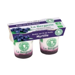 Sale LA BERGERIE Yaourt brebis sur lit de myrtille bio - 2 x 125 g