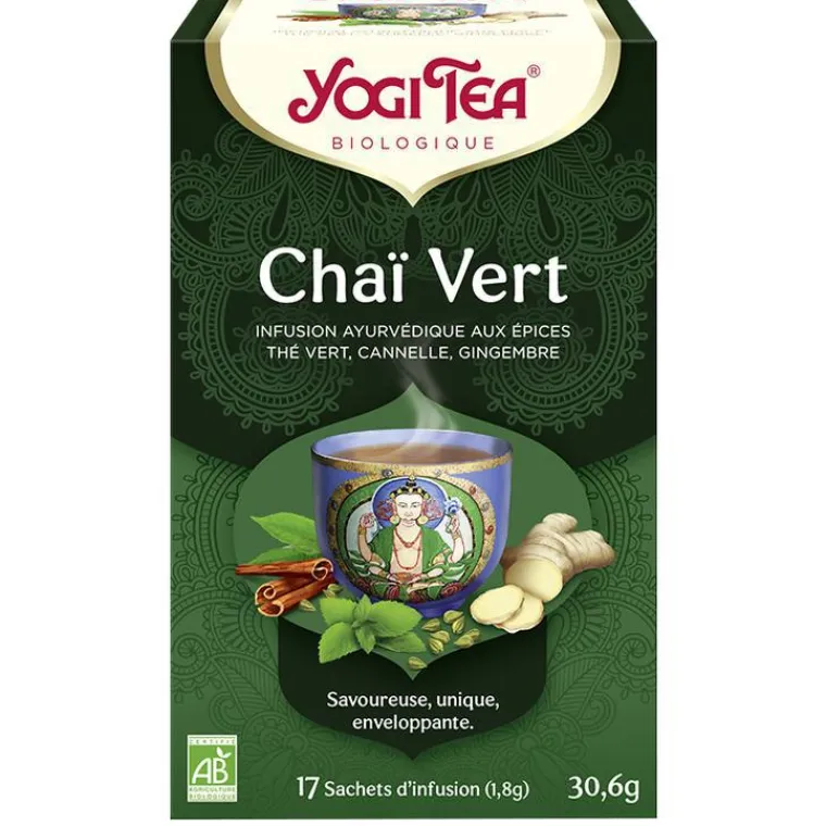New YOGI TEA Chai vert – La boîte de 17 sachets