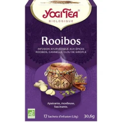 Hot YOGI TEA Rooibos – La boîte de 17 sachets