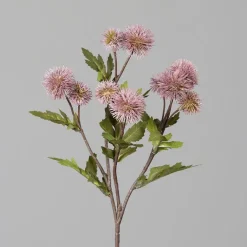 Sale ART FLORAL Branche de chardon boule rose vif artificiel - 56 cm
