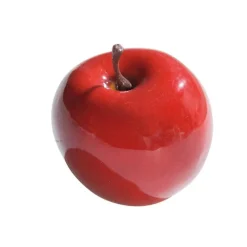 Clearance ART FLORAL Pomme rouge artificielle décorative - Ø 6,5 cm