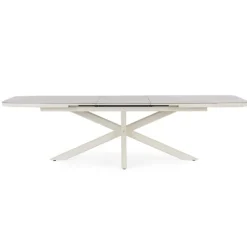 Discount BIZZOTTO Table extensible en aluminium et pierre sintérisée Pascal Pélican